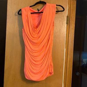 VGUC - worn once orange/coral dress shirt size L